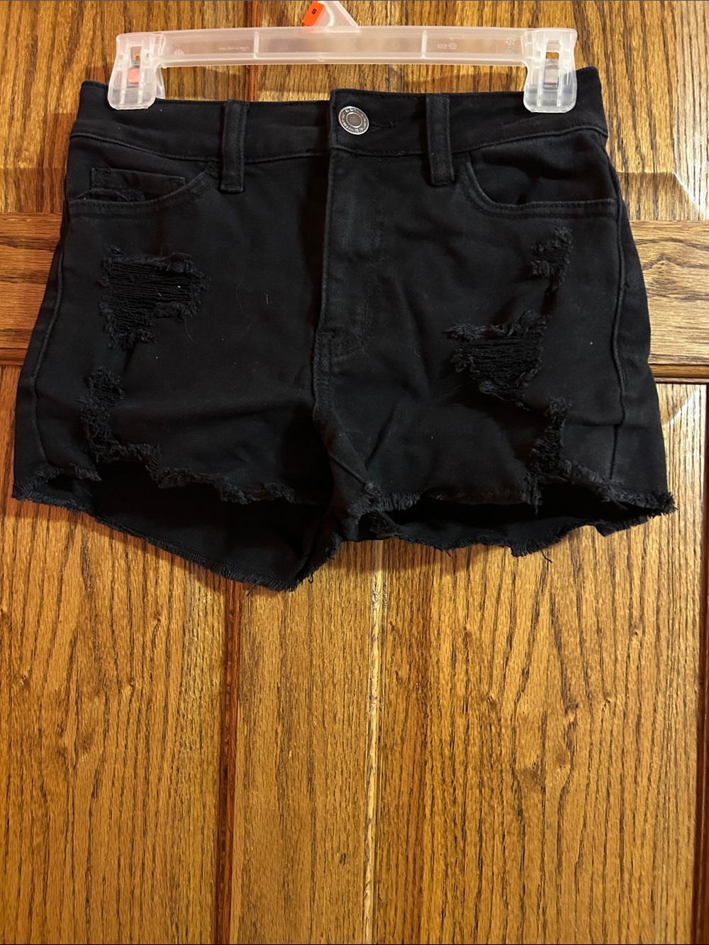 SO Black Distressed Denim Jean Shorts